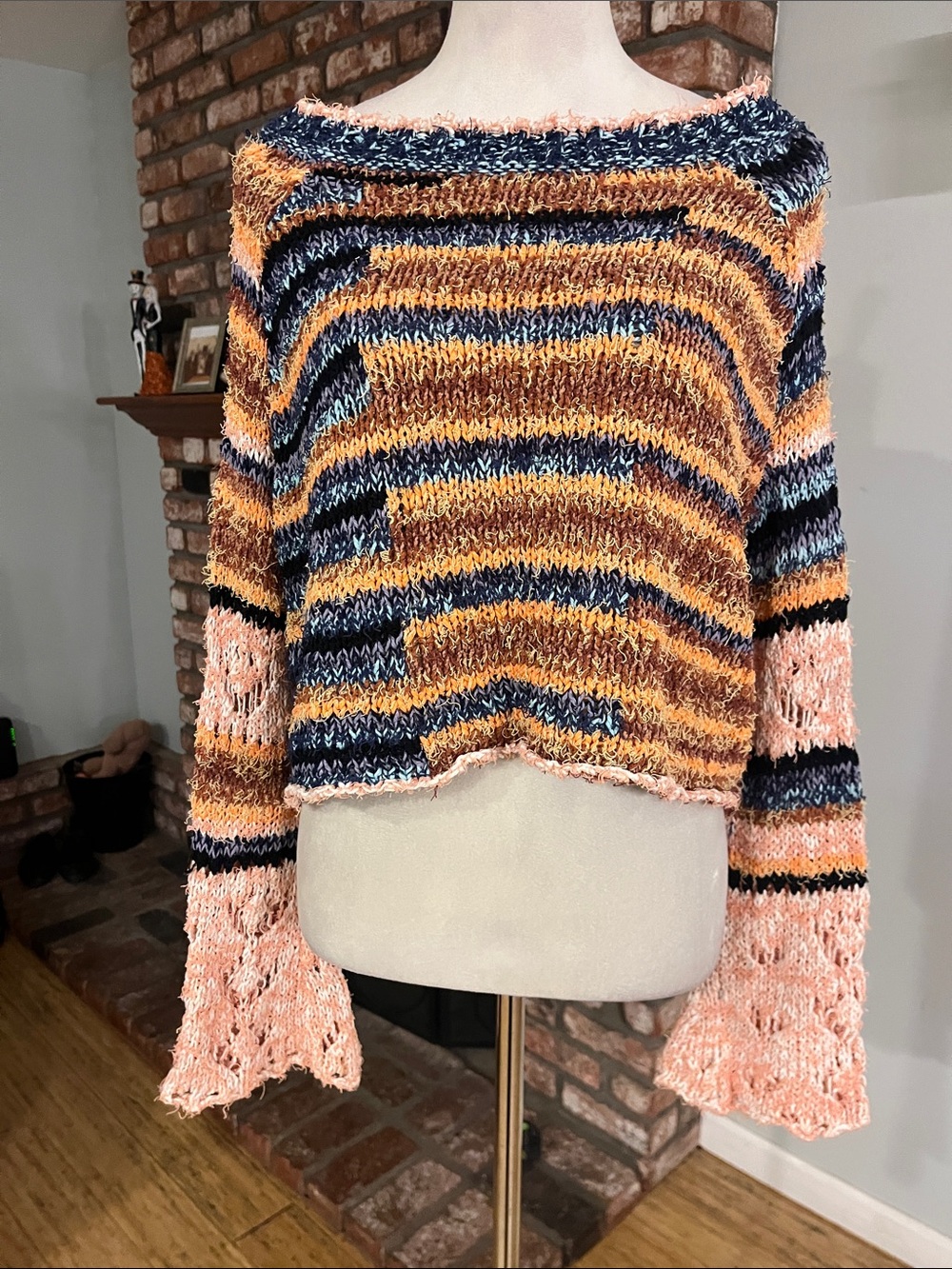 Free People NWOT ptp 24 $168 butterfly knit - Picture 1 of 6
